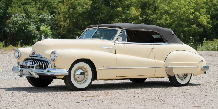 1947 Buick Roadmaster Convertible Sedan 5.2 Manual, 3-speed