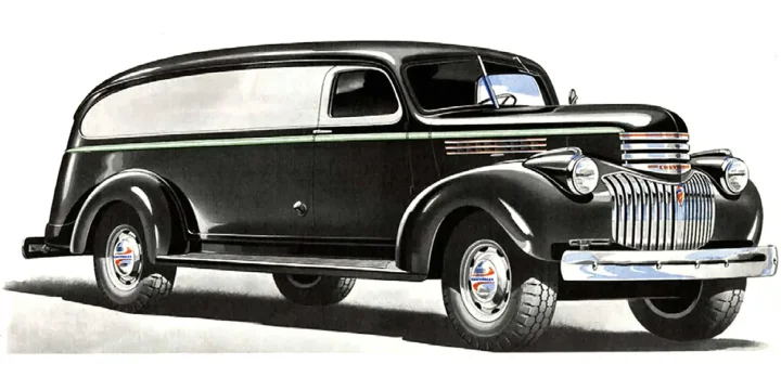 1941 Chevrolet Art Deco Model AL Panel 3.5 Manual