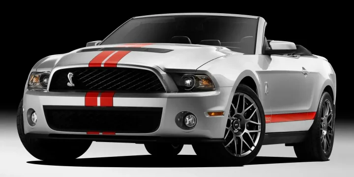 2011 Ford Mustang Shelby GT500 Convertible Manual, 6-speed