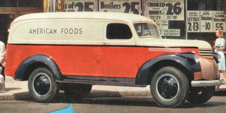 1942 Chevrolet Art Deco MD Model MR Panel 3.9 Manual