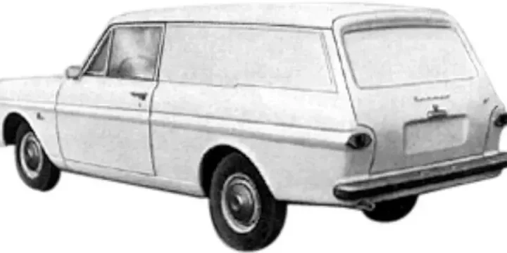 1963 Ford Taunus 12M Panel Van Manual, 4-speed