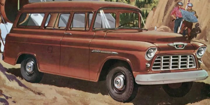 1955 Chevrolet Task Force 3106 Suburban Carryall 3.9