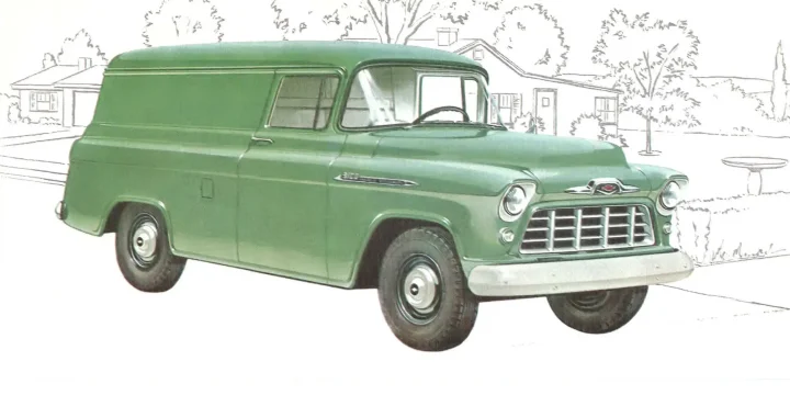 1956 Chevrolet Task Force 3105 Panel Truck 4.3 V8