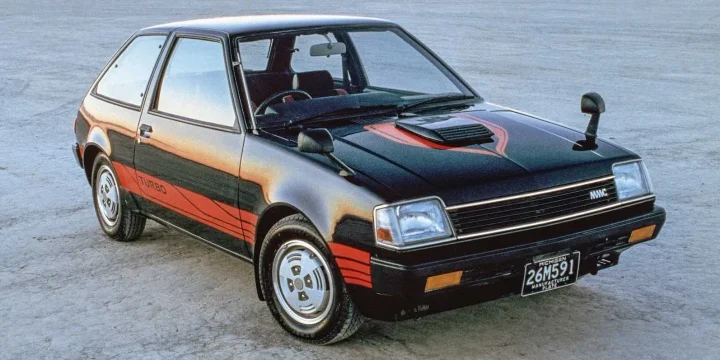1982 Mitsubishi Mirage 1400 Turbo 3-door (JDM) Super Shift, 4-speed
